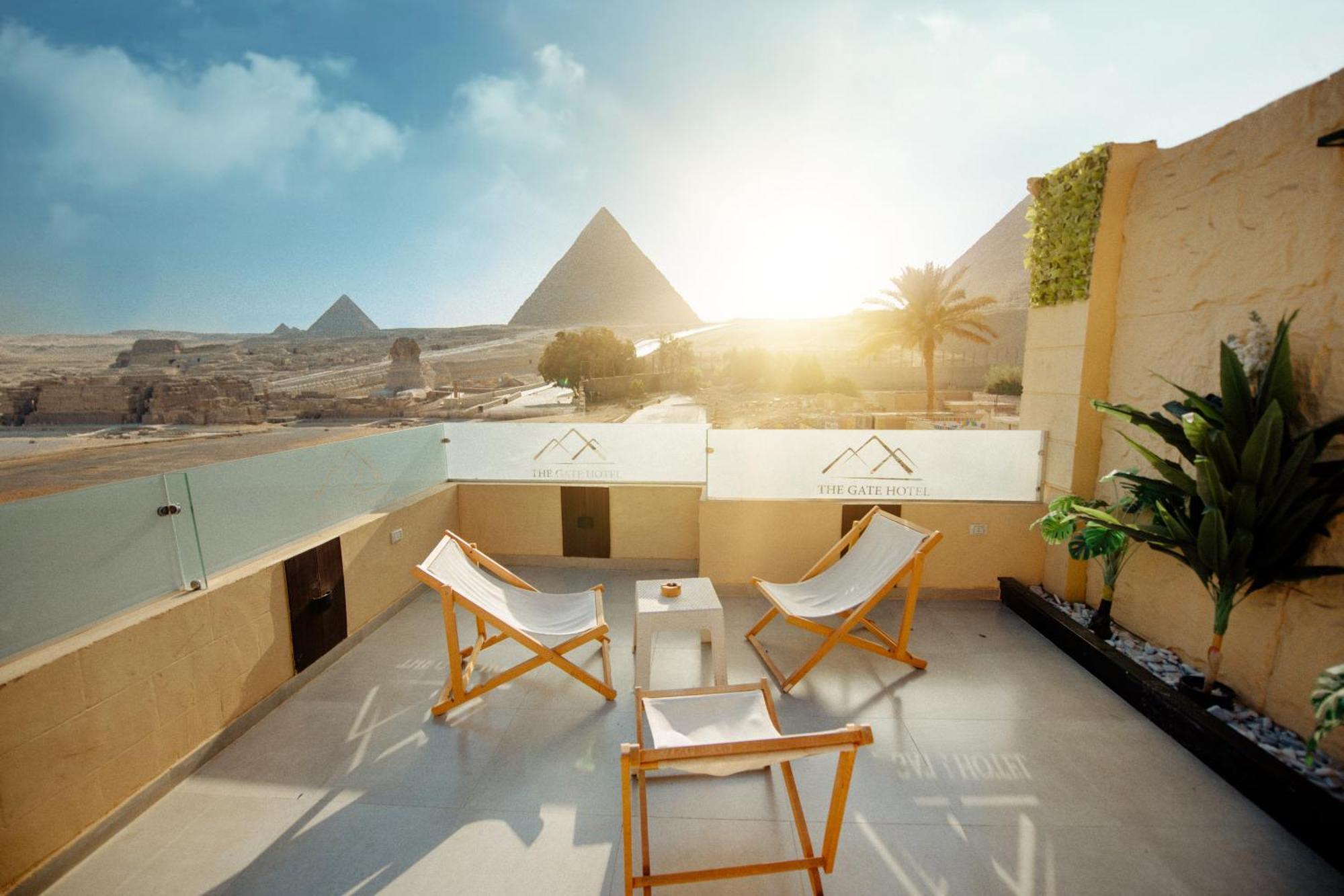 The Gate Hotel Front Pyramids & Sphinx View Kafret el-Gabal المظهر الخارجي الصورة